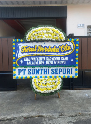 Papan Bunga Duka di Sigi